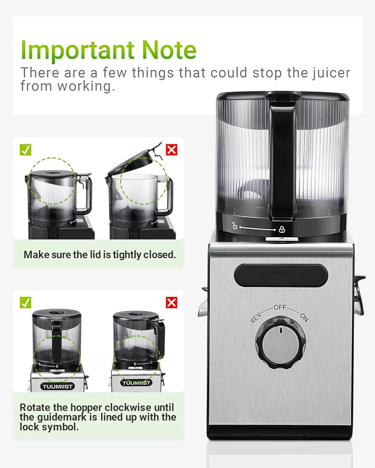 Maximum Yield Industrial Power Slow Juicer