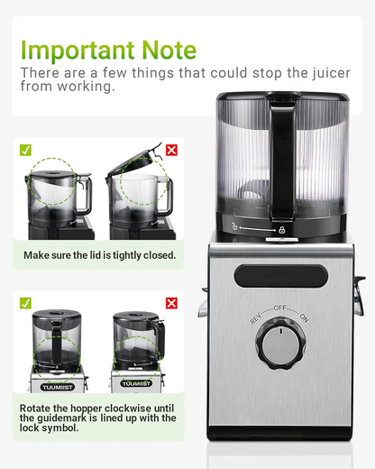 Maximum Yield Industrial Power Slow Juicer