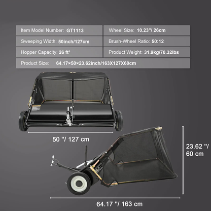 Elite Professional Grade Lawn Sweeper